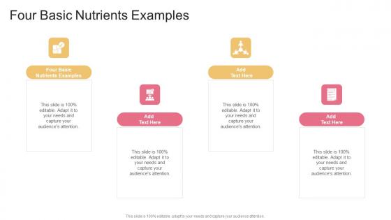 Four Basic Nutrients Examples In Powerpoint And Google Slides Cpb