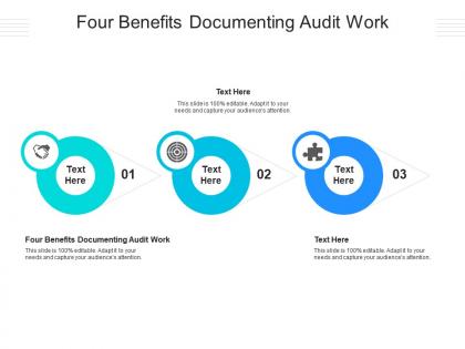 Four benefits documenting audit work ppt powerpoint presentation infographic template outline cpb
