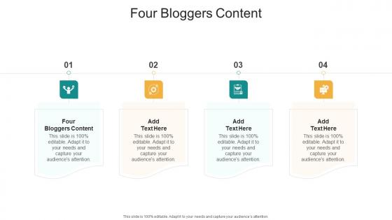 Four Bloggers Content In Powerpoint And Google Slides Cpb