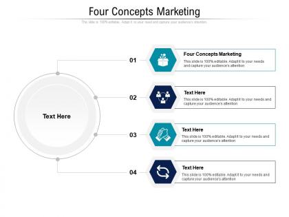 Four concepts marketing ppt powerpoint presentation outline tips cpb