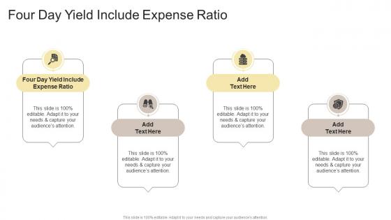 Four Day Yield Include Expense Ratio In Powerpoint And Google Slides Cpb