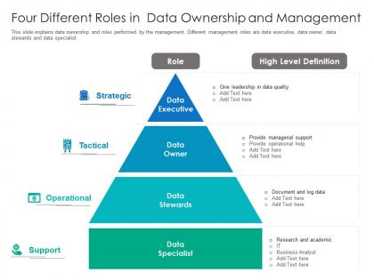 Data Management Roles - SlideTeam