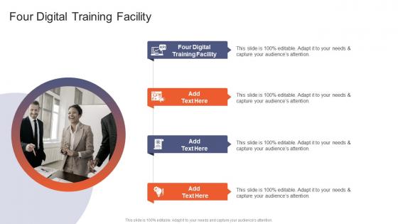 Four Digital Training Facility In Powerpoint And Google Slides Cpb