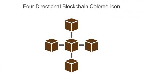 Four Directional Blockchain Colored Icon In Powerpoint Pptx Png And Editable Eps Format