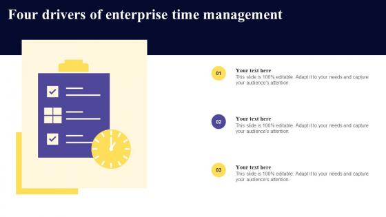 Four Drivers Of Enterprise Time Management