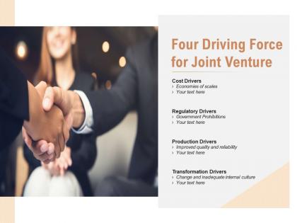 Four driving force for joint venture