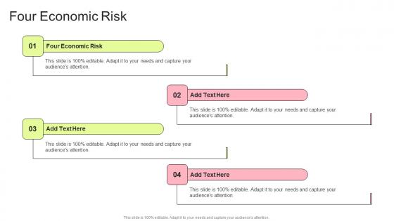 Four Economic Risk In Powerpoint And Google Slides Cpb