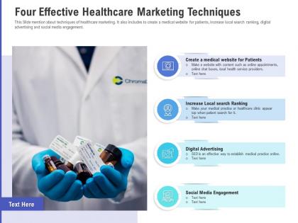 Four effective healthcare marketing techniques