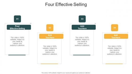 Four Effective Selling In Powerpoint And Google Slides Cpb