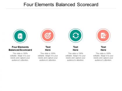 Four elements balanced scorecard ppt powerpoint presentation inspiration example topics cpb