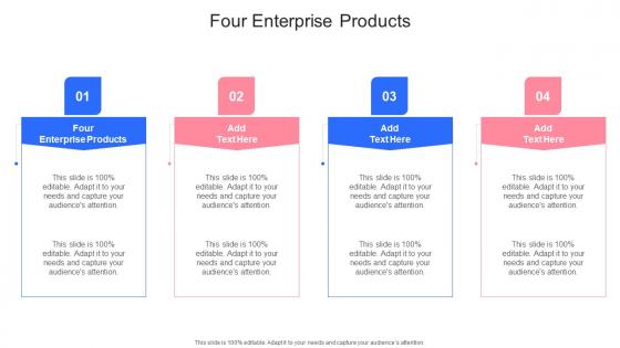 Four Enterprise Products In Powerpoint And Google Slides Cpb