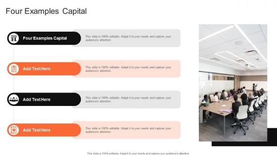 Four Examples Capital In Powerpoint And Google Slides Cpb