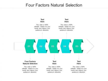 Four factors natural selection ppt powerpoint presentation file shapes cpb
