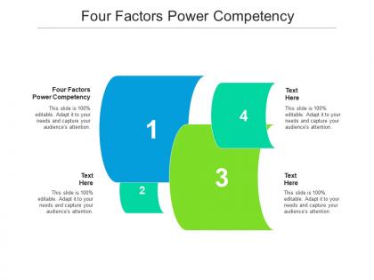 Four factors power competency ppt powerpoint presentation icon design inspiration cpb