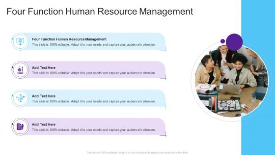 Four Function Human Resource Management In Powerpoint And Google Slides Cpb