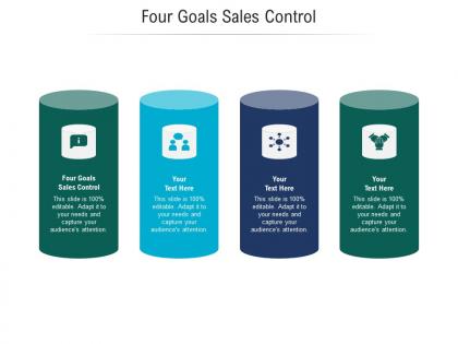 Four goals sales control ppt powerpoint presentation file clipart images cpb
