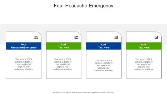 Four Headache Emergency In Powerpoint And Google Slides Cpb