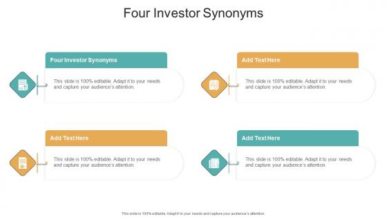 Four Investor Synonyms In Powerpoint And Google Slides Cpb