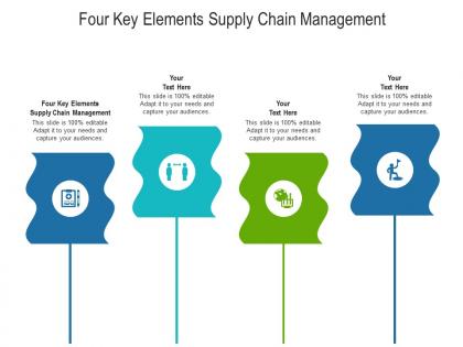 Four key elements supply chain management ppt powerpoint presentation model show cpb
