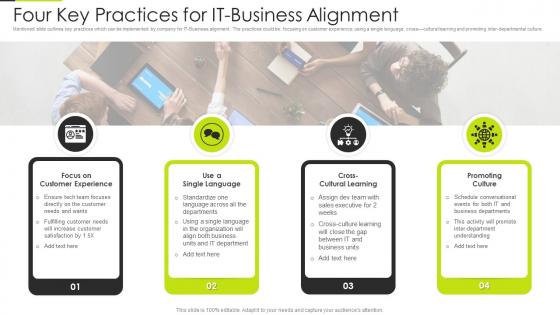Four Key Practices For IT Business Alignment