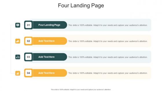 Four Landing Page In Powerpoint And Google Slides Cpb