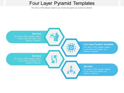 Four layer pyramid templates ppt powerpoint presentation outline slides cpb