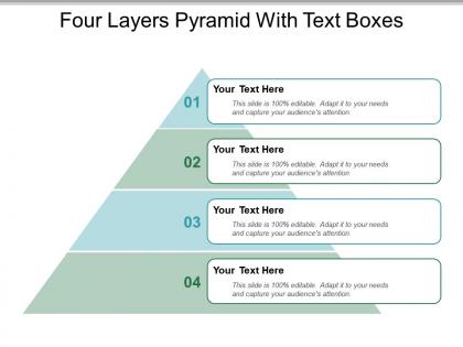 Four layers pyramid with text boxes