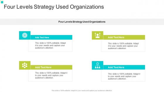 Four Levels Strategy Used Organizations In Powerpoint And Google Slides CPB