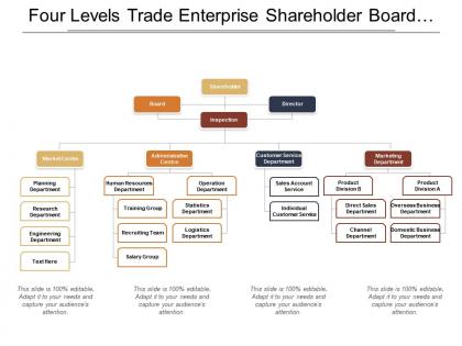 Four levels trade enterprise shareholder board director org chart