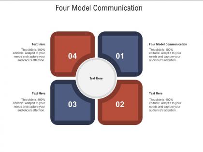 Four model communication ppt powerpoint presentation model design templates cpb