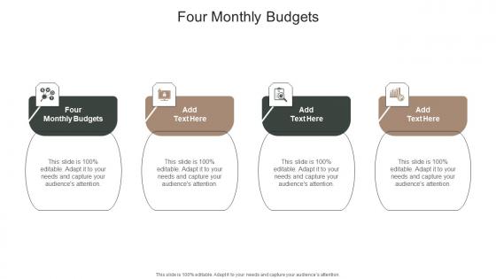Four Monthly Budgets In Powerpoint And Google Slides Cpb