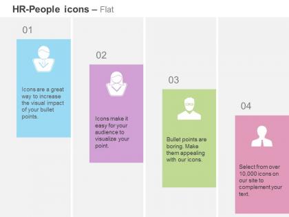 Four peoples business strategy communication ppt icons graphics
