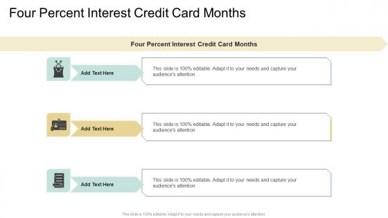 Four Percent Interest Credit Card Months In Powerpoint And Google Slides Cpb