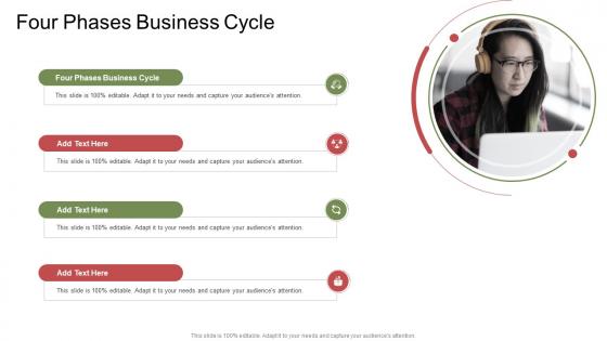 Four Phases Business Cycle In Powerpoint And Google Slides Cpb