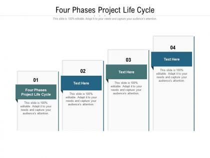 Four phases project life cycle ppt powerpoint presentation ideas tips cpb