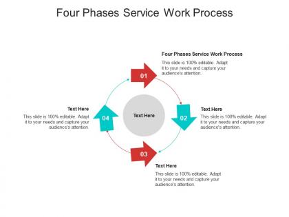 Four phases service work process ppt powerpoint presentation layouts examples cpb
