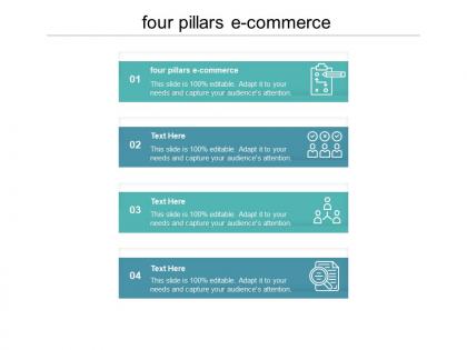 Four pillars ecommerce ppt powerpoint presentation gallery graphics tutorials cpb