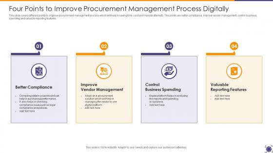 Four Points To Improve Procurement Management Process Digitally