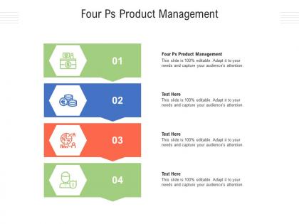 Four ps product management ppt powerpoint presentation model master slide cpb