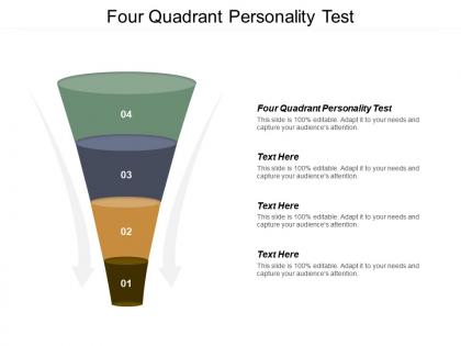 Four quadrant personality test ppt powerpoint presentation file graphic images cpb