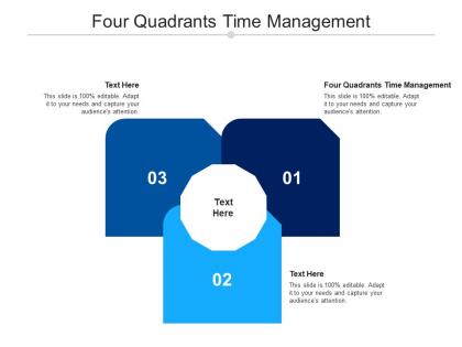 Four quadrants time management ppt powerpoint presentation show graphics template cpb