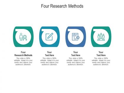 Four research methods ppt powerpoint presentation icon introduction cpb