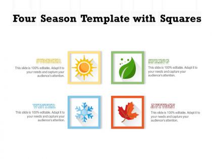 Four season template with squares