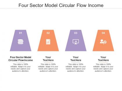 Four sector model circular flow income ppt powerpoint presentation infographic template images cpb