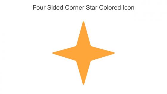 Four Sided Corner Star Colored Icon In Powerpoint Pptx Png And Editable Eps Format