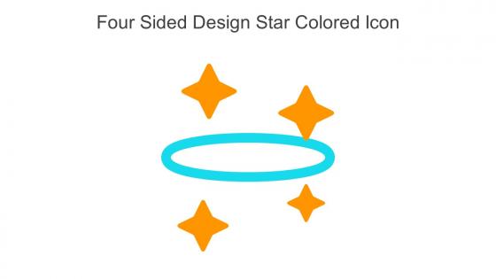 Four Sided Design Star Colored Icon In Powerpoint Pptx Png And Editable Eps Format