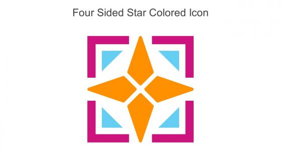 Four Sided Star Colored Icon In Powerpoint Pptx Png And Editable Eps Format