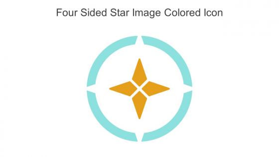 Four Sided Star Image Colored Icon In Powerpoint Pptx Png And Editable Eps Format