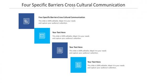Four specific barriers cross cultural communication ppt powerpoint presentation cpb