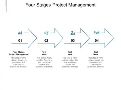 Four stages project management ppt powerpoint presentation topics cpb